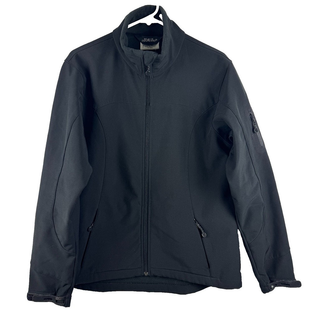 BLACK DIAMOND Womens performance active jacket full zip coat BLACK - L